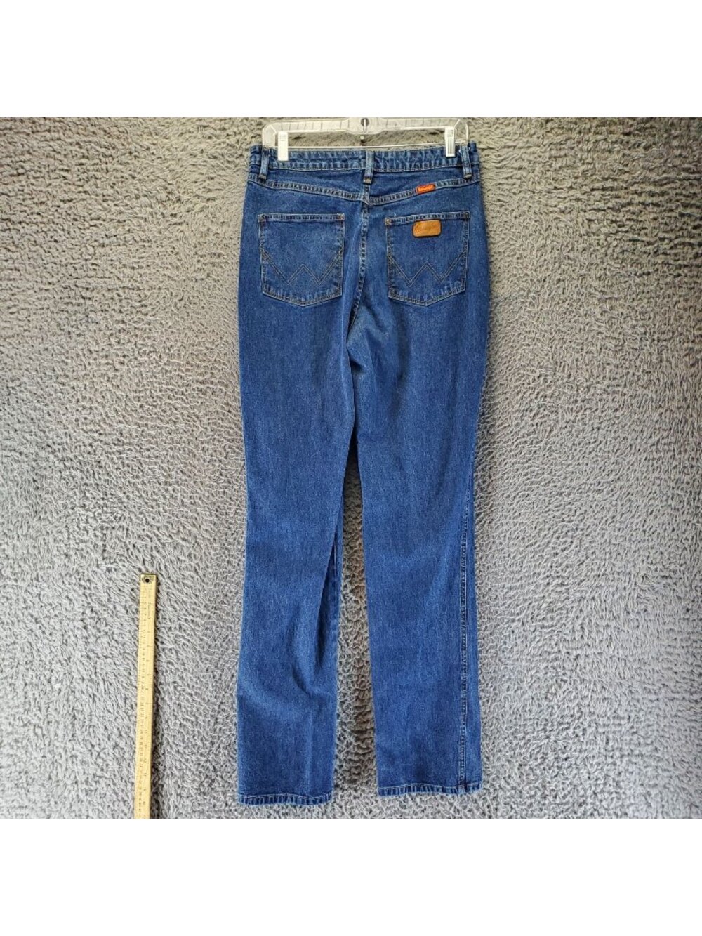 Wrangler Jeans Womens 11/12x34 Blue High Rise Bootcut Stretch Denim *Read*